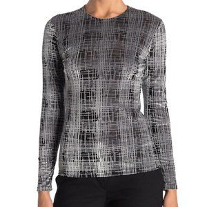 Viviana G - Dual Patterned Crew Neck